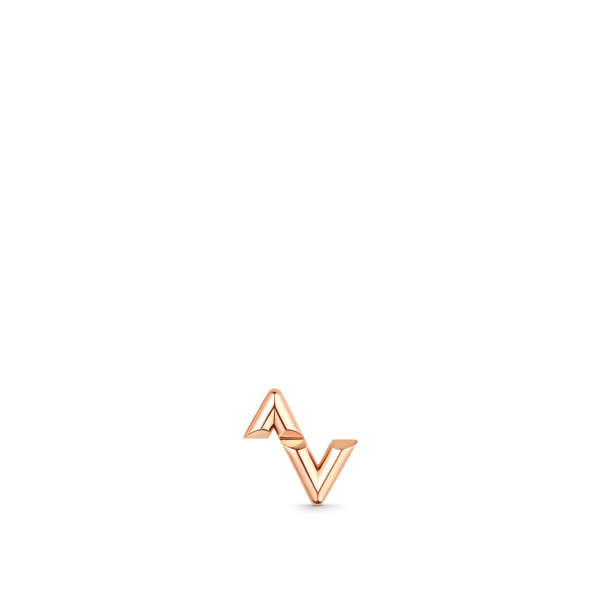 LV Volt Upside Down Stud, Pink Gold - Per Unit - Jewelry 